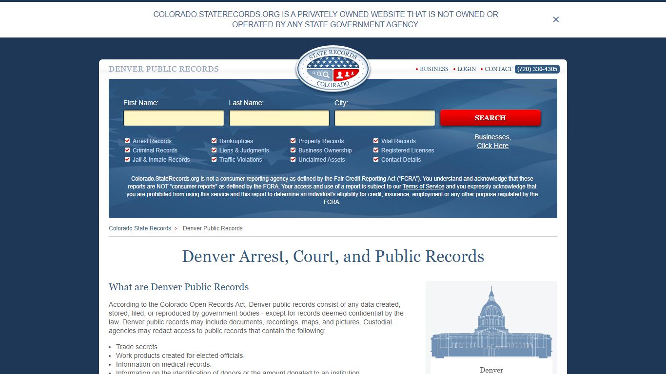 Denver Arrest and Public Records | Colorado.StateRecords.org