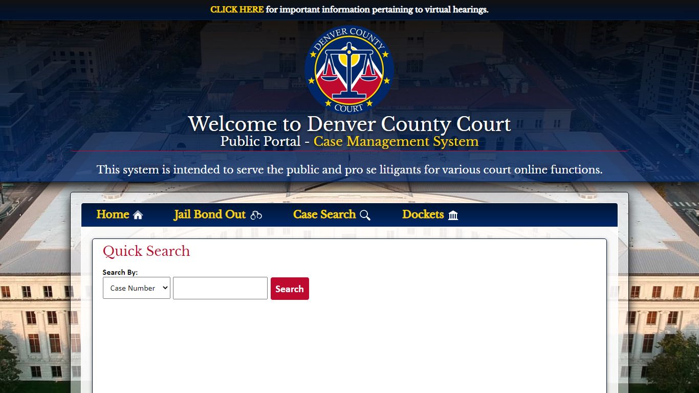 Quick Search - PublicPortal - Denver